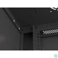 Kép 2/5 - Lanberg WF01-6406-10B 19 6U SZÉL:600mm MÉLY:450mm MAG:379mm lapraszerelt üvegajtós fekete fali rack szekrény