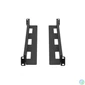 Kép 2/3 - Lanberg AK-1902-B 1U 650x1090mm állítható fekete rack sín készlet