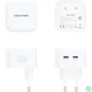 Kép 4/5 - Vention USB-C+C (2port,35W/35W,fehér), töltő
