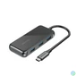 Kép 1/3 - Vention USB-C -> HDMI/USB3.0*3/PD (0,15m Szürke Aluminum Ötvözet), Dokkoló