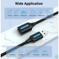 Kép 3/3 - Vention USB-A 2.0/M -> USB-A 2.0/F, (hosszabbító, PVC fekete), 1m,  kábel