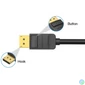Kép 2/3 - Vention Displayport -> HDMI, (fekete), 2m, kábel