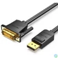 Kép 1/3 - Vention Displayport -> DVI, (fekete), 1,5m, kábel
