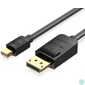 Kép 1/2 - Vention mini Displayport -> Displayport, (fekete), 1,5m,  kábel