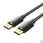 Kép 1/5 - Vention DisplayPort/M (4K,HD, fekete), 1m, kábel