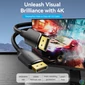 Kép 2/5 - Vention DisplayPort/M (4K,HD, fekete), 1m, kábel