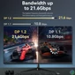 Kép 4/5 - Vention DisplayPort/M (4K,HD, fekete), 1m, kábel