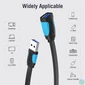 Kép 3/3 - Vention USB 3.0,  (hosszabbító, lapos, fekete), 3m, kábel