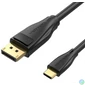 Kép 1/3 - Vention USB-C -> Displayport, 1,5m, (fekete), kábel
