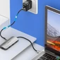 Kép 3/5 - Vention USB-C -> HDMI/USB 3.0x3/PD (0,15m Szürke Aluminum Ötvözet), Dokkoló