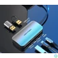 Kép 2/3 - Vention USB-C -> USB3.0x3/SD/TF/PD (0,15m Szürke Aluminum Ötvözet), Hub