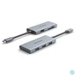 Kép 2/3 - Vention USB-C -> HDMI/USB 3.0x3/SD/TF (0,15m Szürke Aluminum Ötvözet), Dokkoló