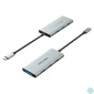 Kép 1/2 - Vention USB-C -> HDMI/USB 3.0x3/SD/TF/PD (0,15m Szürke Aluminum Ötvözet) Dokkoló