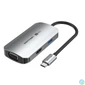 Kép 1/3 - Vention USB-C -> HDMI/VGA/USB 3.0/PD (0,15m Szürke Aluminum Ötvözet) Dokkoló