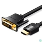 Kép 1/3 - Vention HDMI -> DVI, (fekete), 5m, kábel