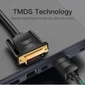 Kép 2/3 - Vention HDMI -> DVI, (fekete), 5m, kábel