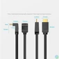 Kép 2/3 - Vention HDMI, (270 Fokos, jobbra), 3m, kábel