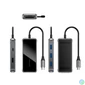 Kép 2/3 - Vention USB-C -> HDMI/USB 3.0x3/SD/TF/PD (0,15m, szürke, tükrös felületű), Dokkoló