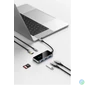 Kép 3/3 - Vention USB-C -> HDMI/USB 3.0x3/SD/TF/PD (0,15m, szürke, tükrös felületű), Dokkoló