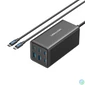 Kép 1/2 - Vention 6-port 4*USB-C+2*USB-A (asztali,140W,fekete,GAN), töltő