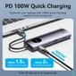 Kép 3/5 - Vention USB-C -> DP/HDMI/USB 3.0*2/USB 2.0/RJ45/SD/TF/PD MST, dokkoló
