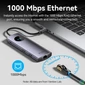 Kép 4/5 - Vention USB-C -> DP/HDMI/USB 3.0*2/USB 2.0/RJ45/SD/TF/PD MST, dokkoló