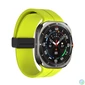 Kép 2/2 - Samsung Galaxy Watch 7 Ultra mágneses szil. óraszíj,24mm,Neonzöl
