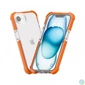Kép 2/4 - iPhone 16e ütésálló szilikon hátlap, Narancs