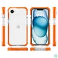 Kép 4/4 - iPhone 16e ütésálló szilikon hátlap, Narancs