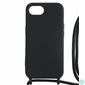 Kép 2/4 - Iphone 16e TPU+PC fekete tok,Fekete zsinórral