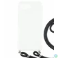 Kép 2/4 - Iphone 16e  TPU+PC átlátszó tok,Fekete zsinórral