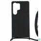 Kép 3/4 - Sam S25 Plus  TPU+PC fekete tok,Fekete zsinórral