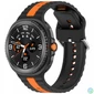 Kép 1/4 - Samsung Galaxy Watch 8/Classic óraszíj narancss. csíkokkal,22mm