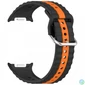Kép 3/4 - Samsung Galaxy Watch 8/Classic óraszíj narancss. csíkokkal,22mm