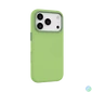 Kép 3/4 - Mágneses puha szilikon tok, iPhone 17 Pro Max, Neonsárga
