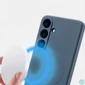 Kép 3/4 - Samsung S26 TPU+PC mágneses szilikon tok, Sötétkék