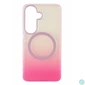 Kép 1/4 - Samsung S26 Plus mágneses tok, Pink-Átlátszó
