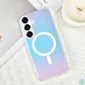 Kép 3/4 - Samsung A57 mágneses színjátszós tok, Átlátszó