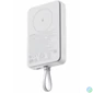 Kép 2/2 - Xiaomi Magnetic Power Bank 10000mAh beépített Usb-C kábel, fehér