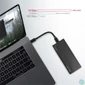 Kép 6/8 - AXAGON EEM2-GTR THIN RIB SUPERSPEED+ USB-C - NVME M.2 külső ház, fekete