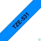 Kép 1/4 - BROTHER szalag TZe-531, Kék alapon Fekete, Laminált, 12mm  0.47", 8 méter