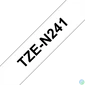 Kép 1/5 - BROTHER szalag TZe-N241, Fehér alapon Fekete, Nem laminált, 18mm  0.7", 8 méter