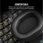 Kép 6/7 - CORSAIR Vezetékes Headset, HS55 Gaming, Ultrakönnyű, Jack dugós, fekete