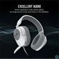 Kép 2/7 - CORSAIR Vezetékes Headset, HS55 Gaming, Ultrakönnyű, Jack dugós, fehér