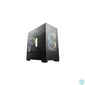 Kép 1/3 - DEEPCOOL Ház Micro ATX CG380 3F, Tápegység nélkül, Fekete, Üvegfalú