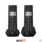 Kép 1/11 - GIGASET DECT telefon, PURE 200 Duo, fekete