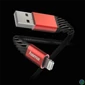 Kép 3/3 - HAMA 201538, FIC E3 ADATKÁBEL  LIGHTNING "EXTREME" 1,5M, FEKETE-PIROS