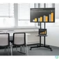 Kép 4/4 - HAMA 220874, TV TARTÓ ÁLLVÁNY,"FITV" TROLLEY GURULÓS (600X400) 75"-IG