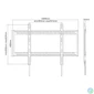 Kép 15/19 - MULTIBRACKETS Fali konzol, M Universal Wallmount HD 100kg 900x600 (60-100")