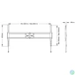 Kép 7/10 - MULTIBRACKETS Fix fali konzol, M Universal Fixed Wallmount SD MAX 800x600 (60-110", 125kg)
